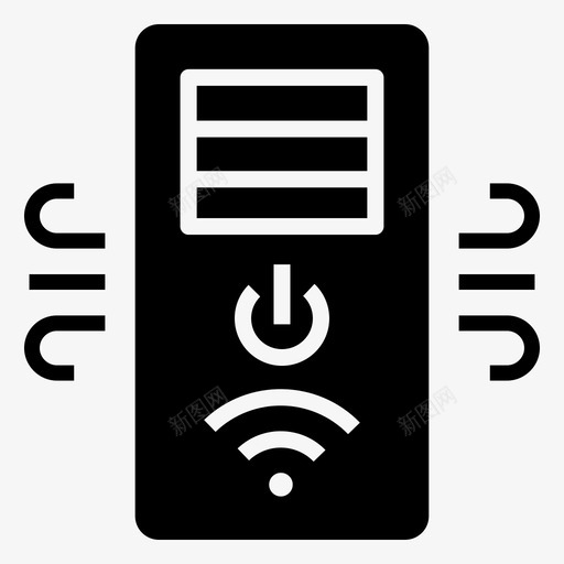 空气冷却器空调冷却系统svg_新图网 https://ixintu.com 空气 冷却器 空调 冷却 系统 风扇 智能家居 黑色 填充