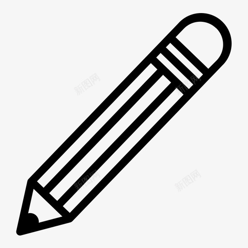 铅笔画画学习svg_新图网 https://ixintu.com 铅笔 画画 学习 上学 写字 学校