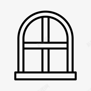 窗户框架家具图标