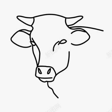 牛动物自然图标