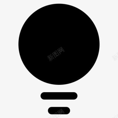 灯泡创意生态图标