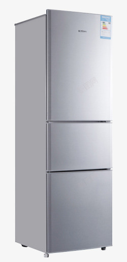 美菱MEILING BCD205L3C 205升 三门三温区 分区制冷不串味 多门冰箱B产品抠图素材