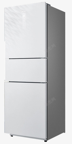 美的冰箱美的Midea BCD272WTGZM 272升 三门 智能WIFI 冰箱B产品抠图高清图片