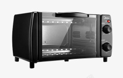 美的电烤箱美的Midea 10L迷你 家用烘焙 电烤箱 T1L101BB产品抠图高清图片