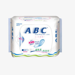 超极会员ABC隐形超极薄棉柔护垫22片B产品抠图高清图片