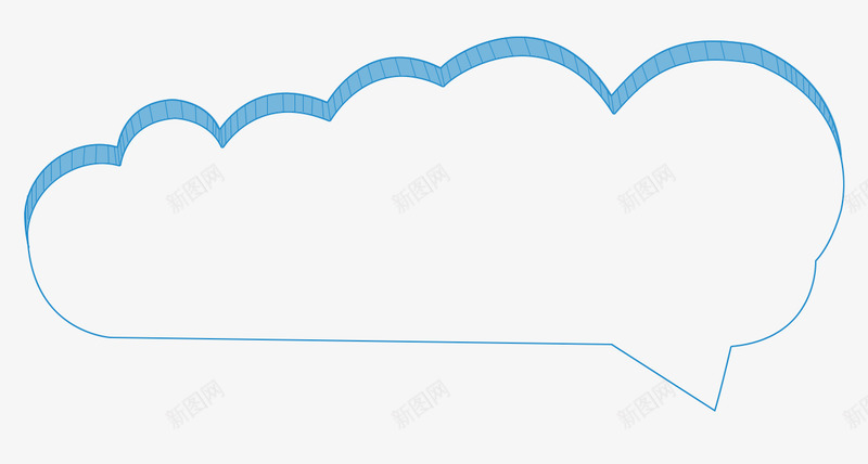 淡蓝柔色云朵边框png免抠素材_新图网 https://ixintu.com 云朵对话框 对话气泡 对话框 文本框 儿童 卡通 可爱 幼儿 挂件 挂牌 极简 柔和 柔色 淡色 简单 简约 素雅 蓝色 边框 框