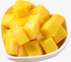 芒果丁芒果丁食品透明图高清图片