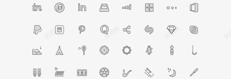 UI小图标png免抠素材_新图网 https://ixintu.com 图标