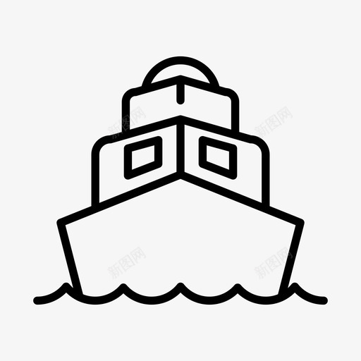 邮轮海上轮船svg_新图网 https://ixintu.com 轮船 旅行 邮轮 海上 航线