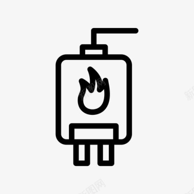 煤气锅炉热水器图标