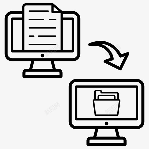 数据传输数据共享信息共享svg_新图网 https://ixintu.com 数据传输 共享 信息 数据 传输 一组 彩色 轮廓 线图 图标