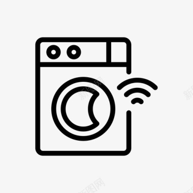 洗衣机互联网物联网图标