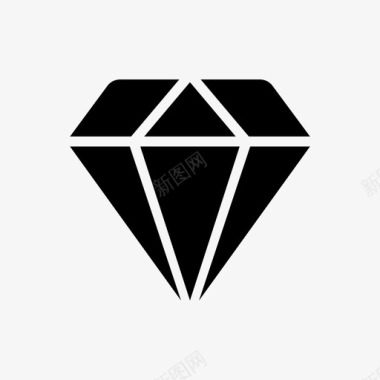 钻石宝石工业图标