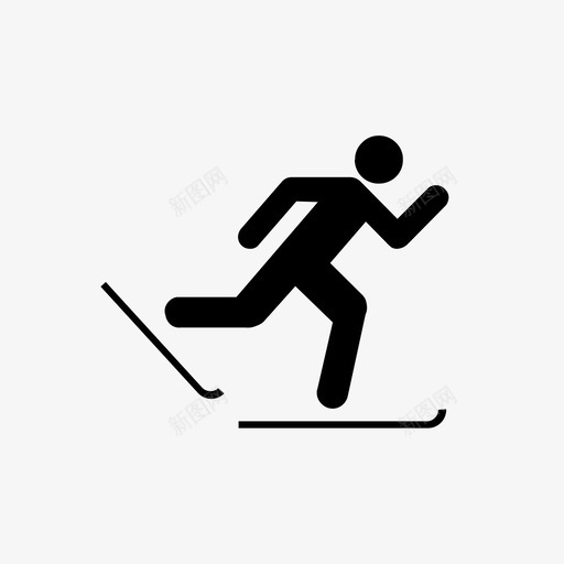 滑雪板快冰svg_新图网 https://ixintu.com 运动 滑雪板 快冰