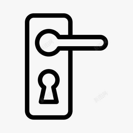 门门把手钥匙孔svg_新图网 https://ixintu.com 门门 把手 钥匙孔 保护装置 百叶窗