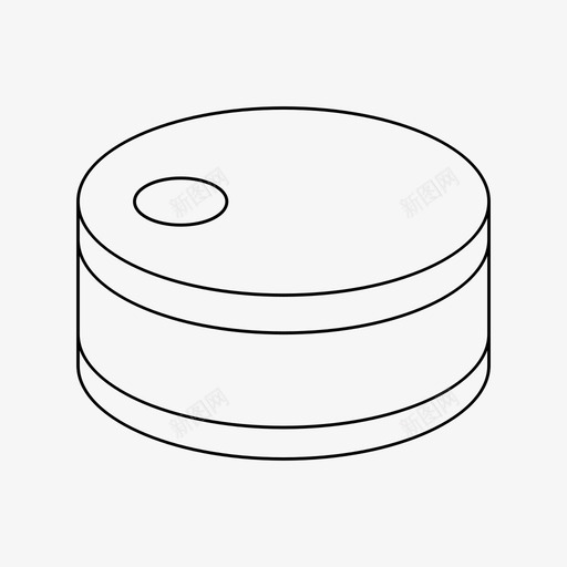 锡铝罐头svg_新图网 https://ixintu.com 锡铝 罐头 食品包装 基本 图标 细线