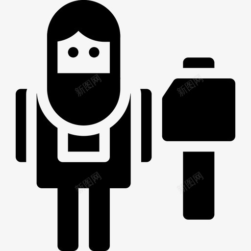 铁匠工匠锻工svg_新图网 https://ixintu.com 铁匠 工匠 锻工