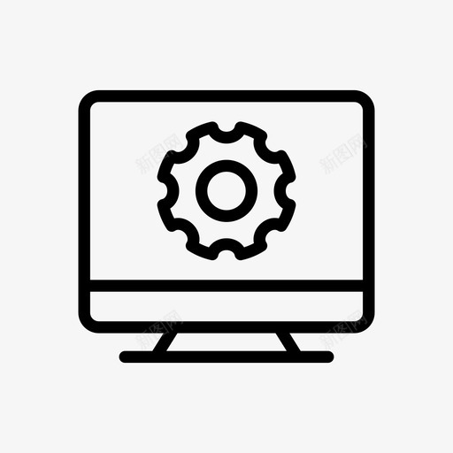 lcd设置首选项屏幕svg_新图网 https://ixintu.com 设置 首选项 屏幕 支持 接触 线图 图示