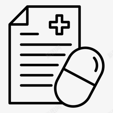 药房文件医疗图标