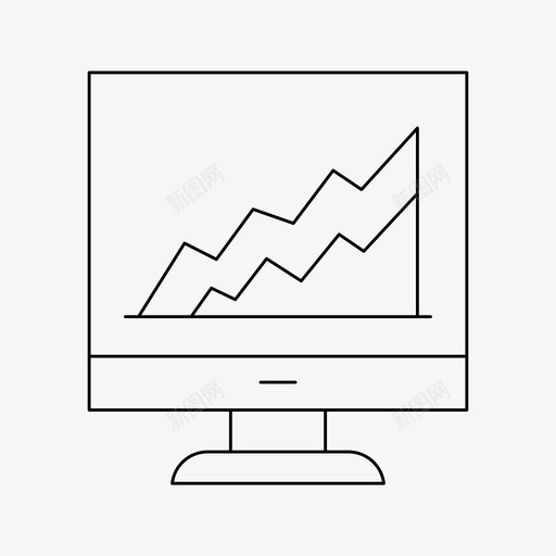 图形分析图表svg_新图网 https://ixintu.com 图形 分析 分析图 图表 计算机 桌面 基本 图标 细线