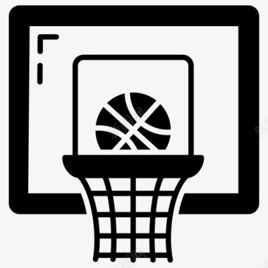 篮球篮球比赛篮球目标图标