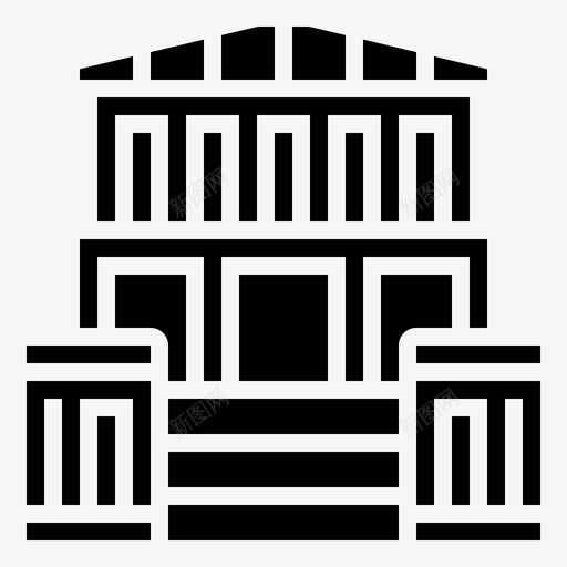 卫城古代建筑svg_新图网 https://ixintu.com 卫城 古代建筑 雅典 建筑 古希 希腊 铭文