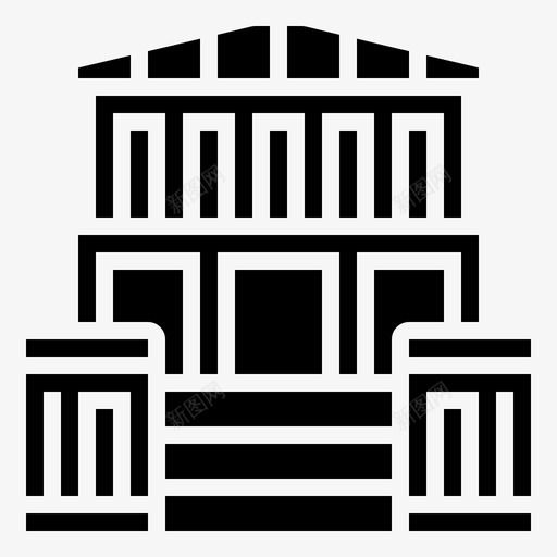 卫城古代建筑svg_新图网 https://ixintu.com 卫城 古代建筑 雅典 建筑 古希 希腊 铭文