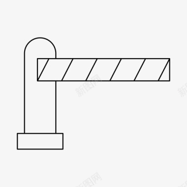 障碍阻挡围栏图标
