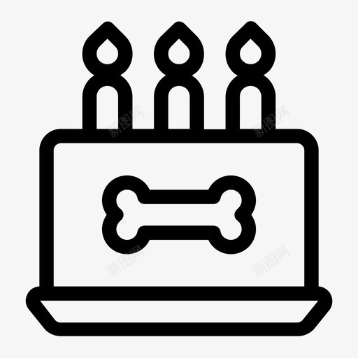 生日蛋糕面包店庆祝活动svg_新图网 https://ixintu.com 宠物 庆祝活动 狗狗生日 生日蛋糕 面包店