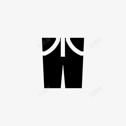 牛仔裤布料衣服svg_新图网 https://ixintu.com 衣服 裤子 牛仔裤 布料 线条 符号