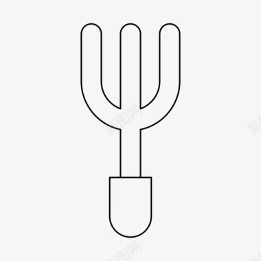 叉子餐具厨具图标