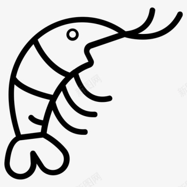 采购产品虾甲壳类动物食品图标