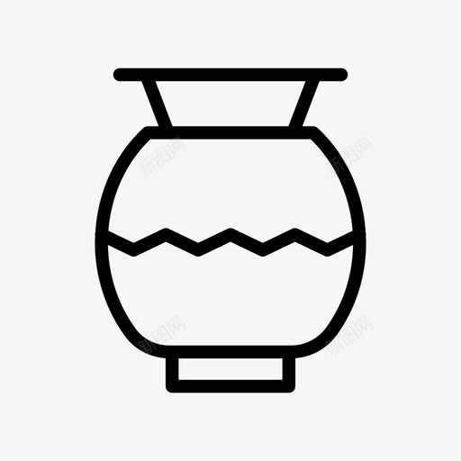 花瓶陶瓷古典svg_新图网 https://ixintu.com 花瓶 陶瓷 古典 文化 陶器 陶艺 纹样