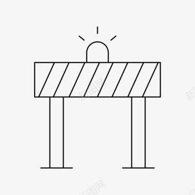 障碍注意紧急情况图标