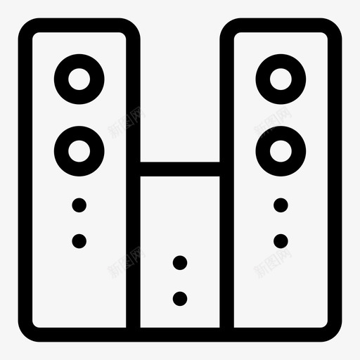 音响系统cd播放器光碟播放器svg_新图网 https://ixintu.com 播放器 音响 系统 光碟 音乐 扬声器 家用电器