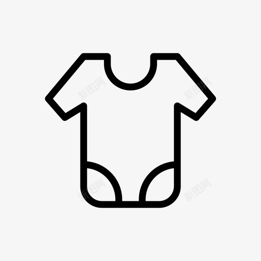 婴儿衬衫儿童衣服svg_新图网 https://ixintu.com 婴儿 衬衫 儿童 衣服 一件 妇科 线条 雕文