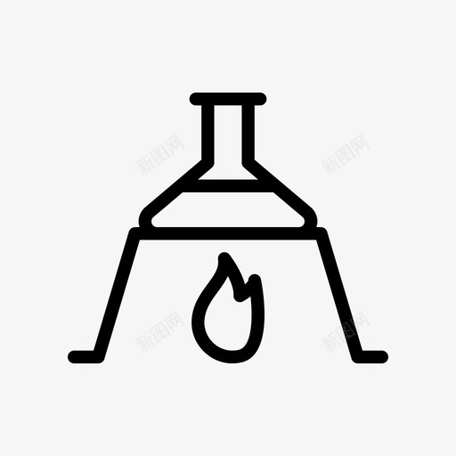 烧杯燃烧器医疗svg_新图网 https://ixintu.com 医疗 烧杯 燃烧器 实验室 线条 轮廓