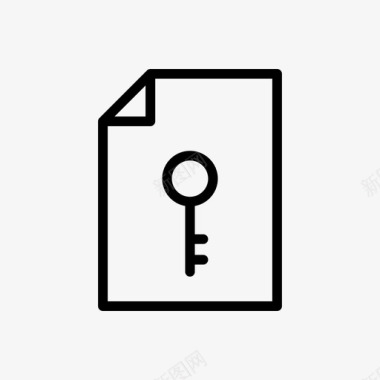 密钥文档文件图标