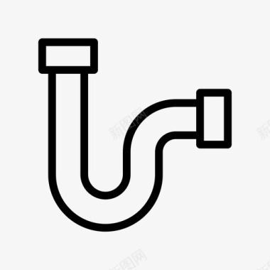 排水管管道卫浴图标