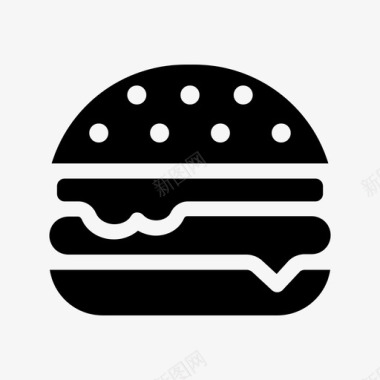 采购产品汉堡包食物食物和餐馆图标