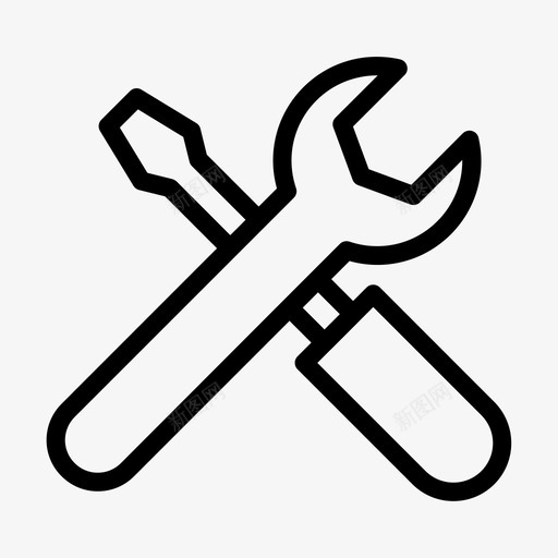 设置修复维护svg_新图网 https://ixintu.com 修复 设置 维护 工具 场景 线条 图示