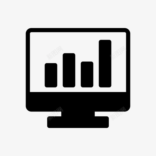 条形图图表联机svg_新图网 https://ixintu.com 条形图 图表 联机 报表 屏幕 企业 财务 图示