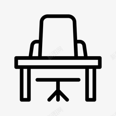 桌子椅子书桌图标