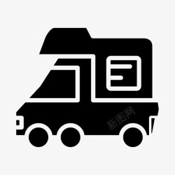 行号房车旅行交通高清图片