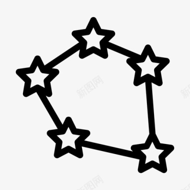 恒星天文学科学图标