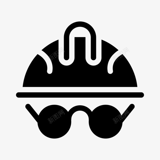 头盔游戏眼镜svg_新图网 https://ixintu.com 运动 头盔 游戏 眼镜 防护 线条