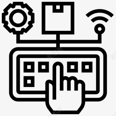 智能工业控制信号图标