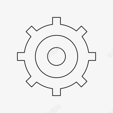 齿轮固定设置图标