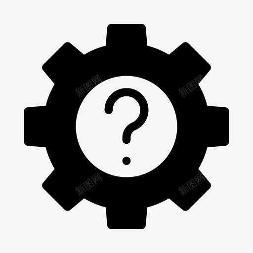 齿轮常见问题帮助svg_新图网 https://ixintu.com 齿轮 常见问题 帮助 问题 设置 业务管理 字形
