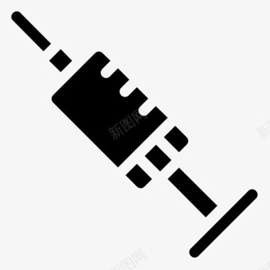 疫苗接种保健注射图标